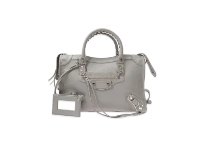 BALENCIAGA Classic City Cowhide Handbag "Grey"