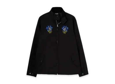 WILDSIDE YOHJI YAMAMOTO T/C Flower Embroidery Swingtop "Anemone Blue"
