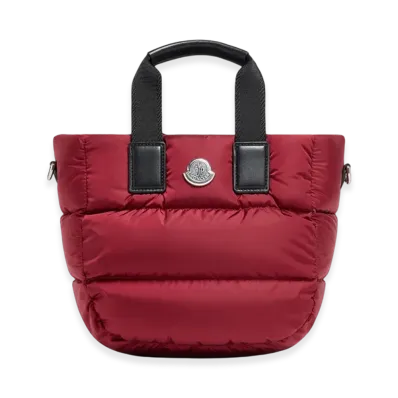 MONCLER Caradoc Water-Repellent Mini Tote Bag "Red"