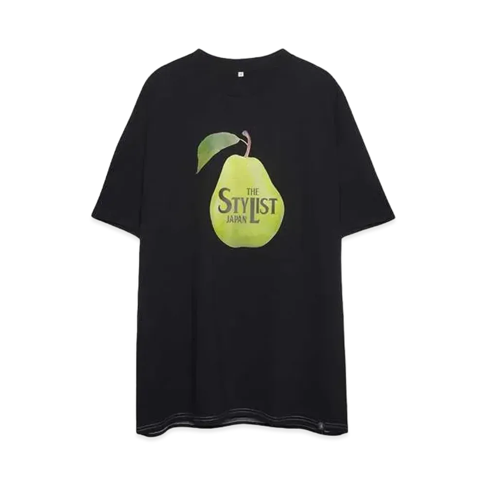 The StylistJapan PEAR T-SHIRTS "BLACK"