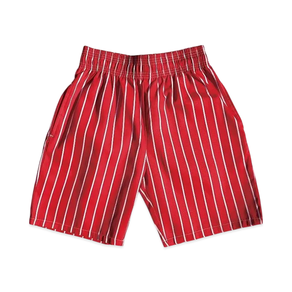 COOKMAN Chef Short Pants "Stripe/Red"