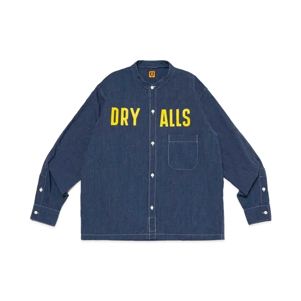 HUMAN MADE Stand Collar Chambray L/S Shirt #2 "Navy"