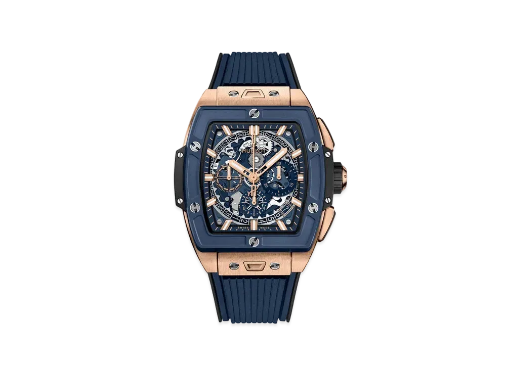 HUBLOT Spirit of Big Bang King Gold Blue Ceramic 42mm