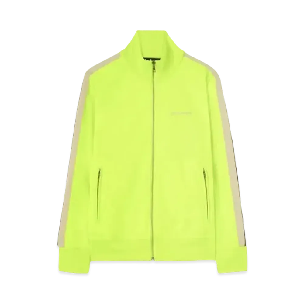 PALM ANGELS Classic Logo Fluo Track Jacket "Yellow Fluo/Off White"