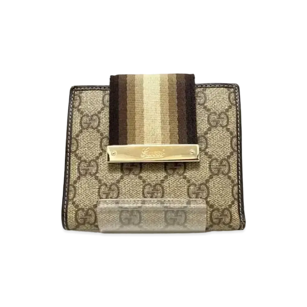 GUCCI GG Plus Bi-fold Wallet "Brown"