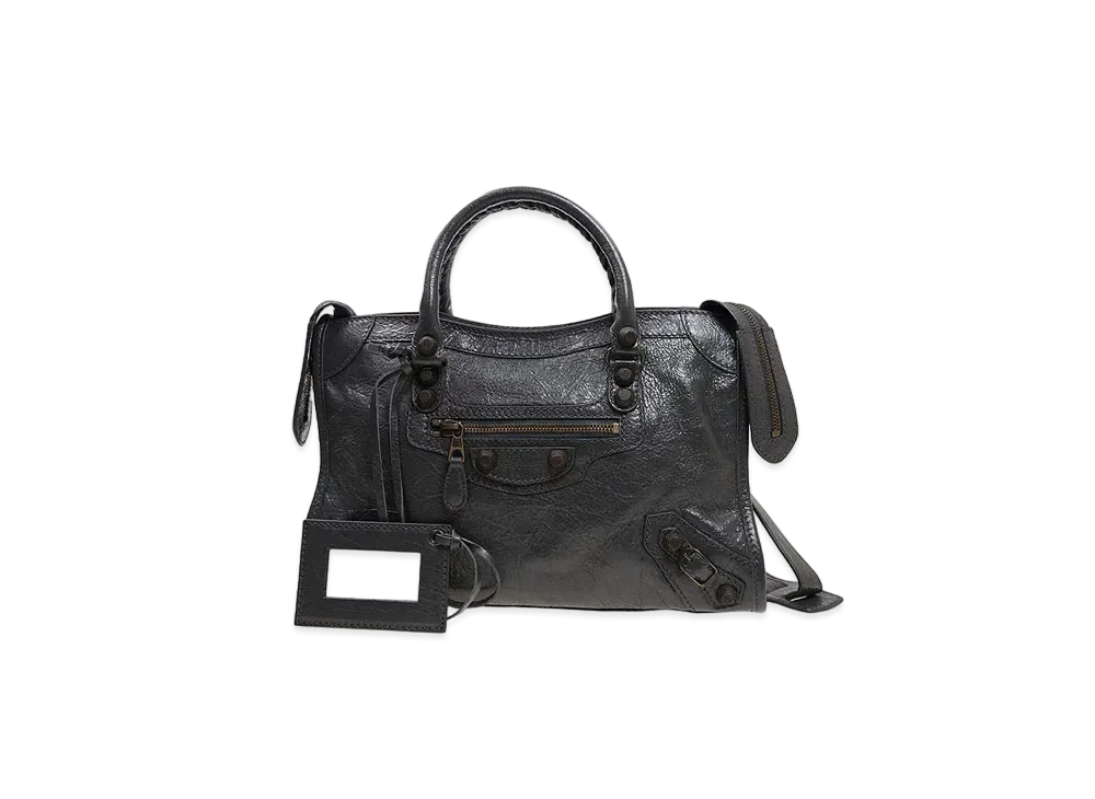 BALENCIAGA Handbag Lambskin "Gray"