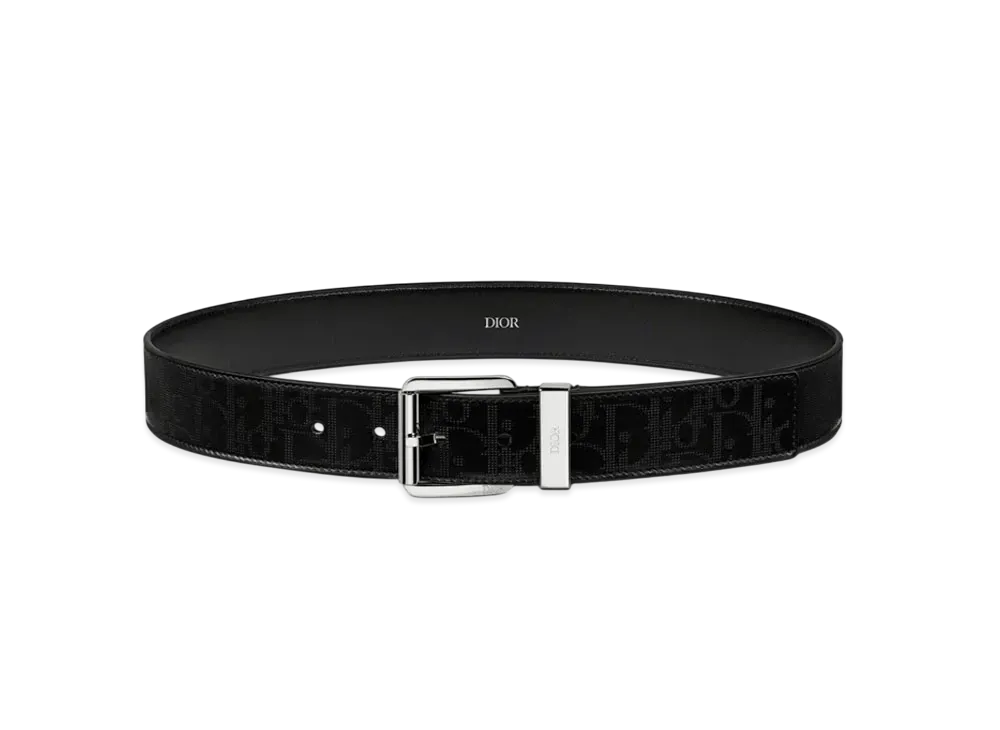 Dior Belt Dior Oblique Galaxy Leather 35MM "Black"