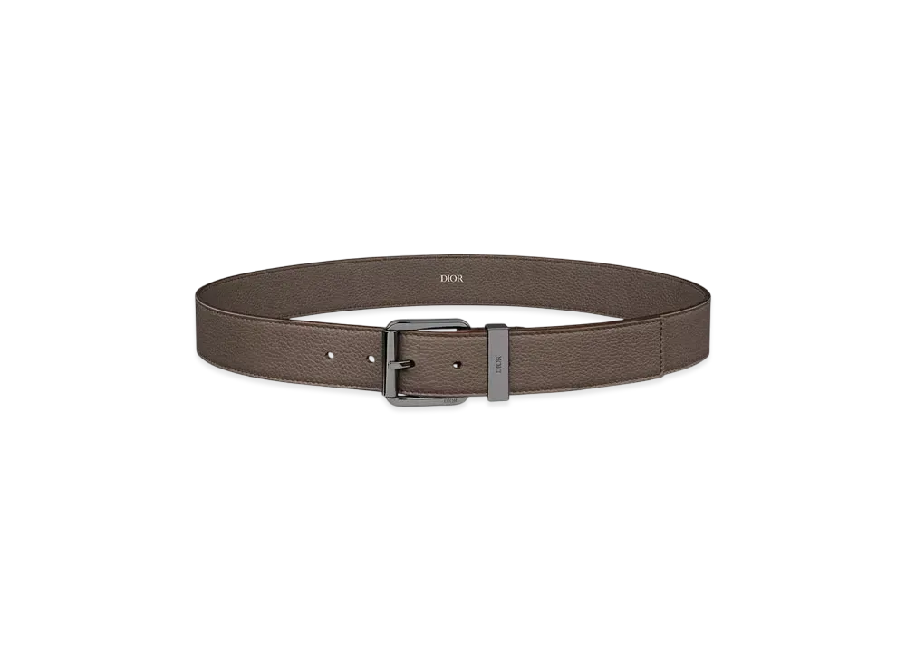 Dior Belt Grained Calfskin, 35mm "Brown"