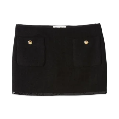 MIU MIU Tweed Mini Skirt "Black"