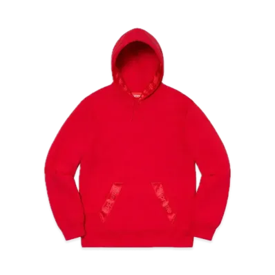 Supreme Tonal Webbing Hooded Sweatshirt "Red"