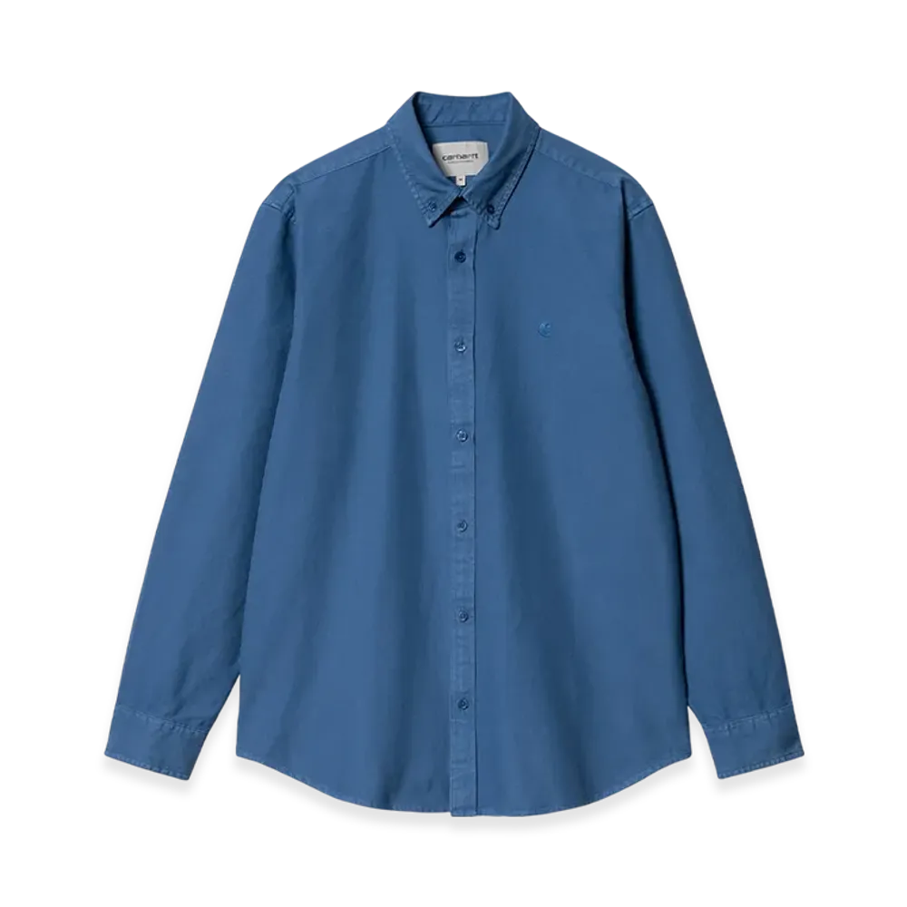 Carhartt WIP Bolton Shirt "Blue Garment Dyed"