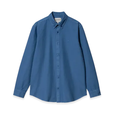 Carhartt WIP Bolton Shirt "Blue Garment Dyed"
