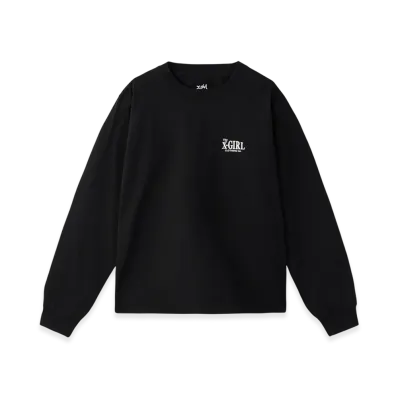 X-Girl Ornament Face L/S Tee "Black"