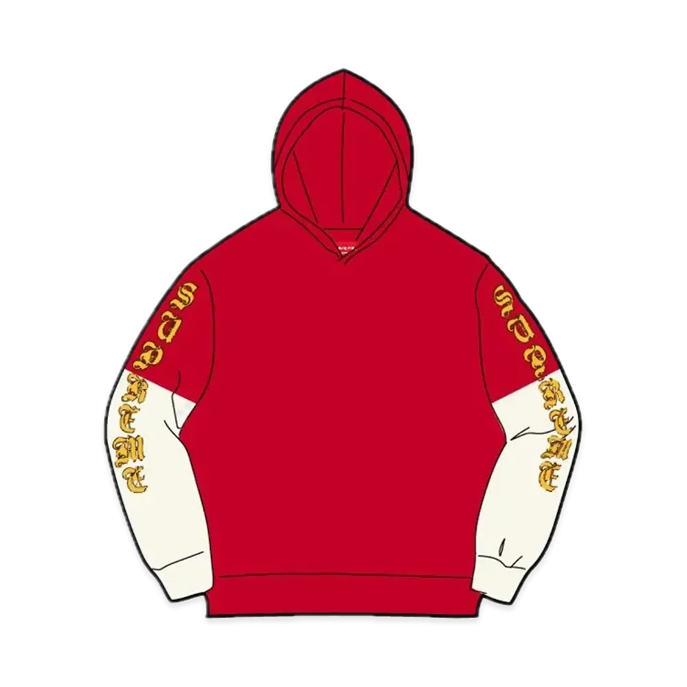 Supreme Layered Hooded L/S Top "Red"