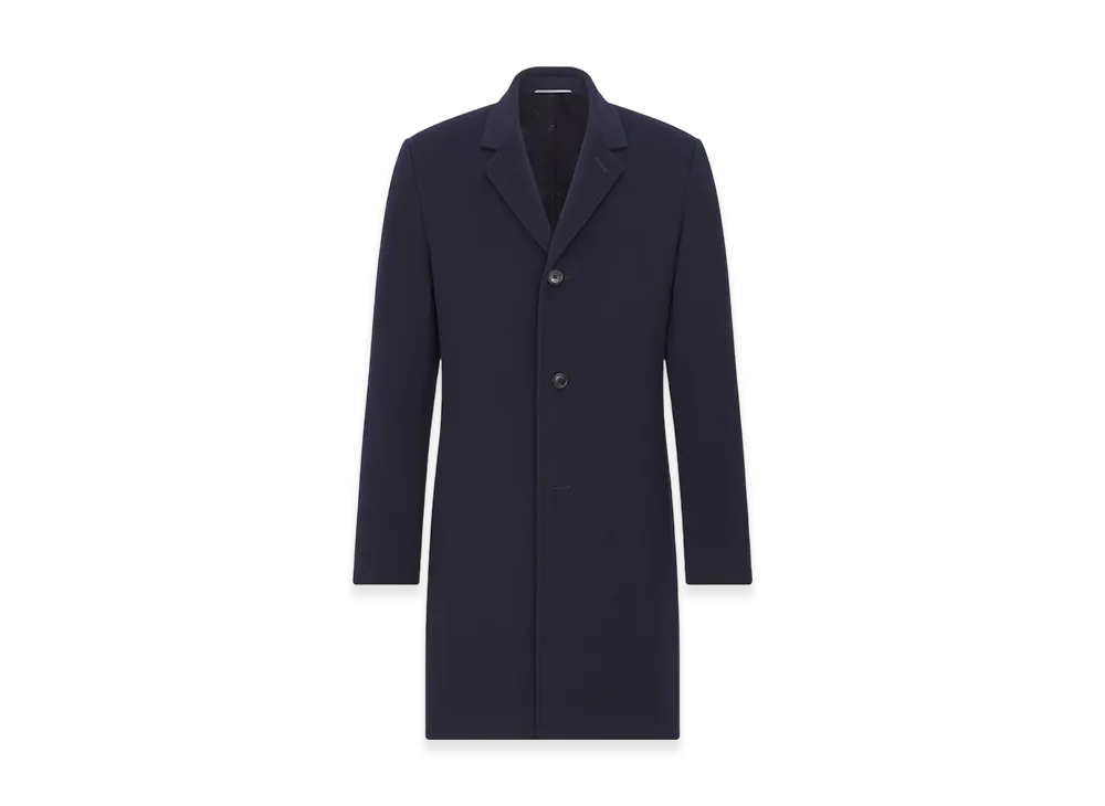 Dior Classic Coat Cashmere Cloth "Navy Blue"