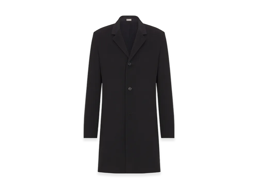 Dior Classic Coat Cashmere Cloth "Black"