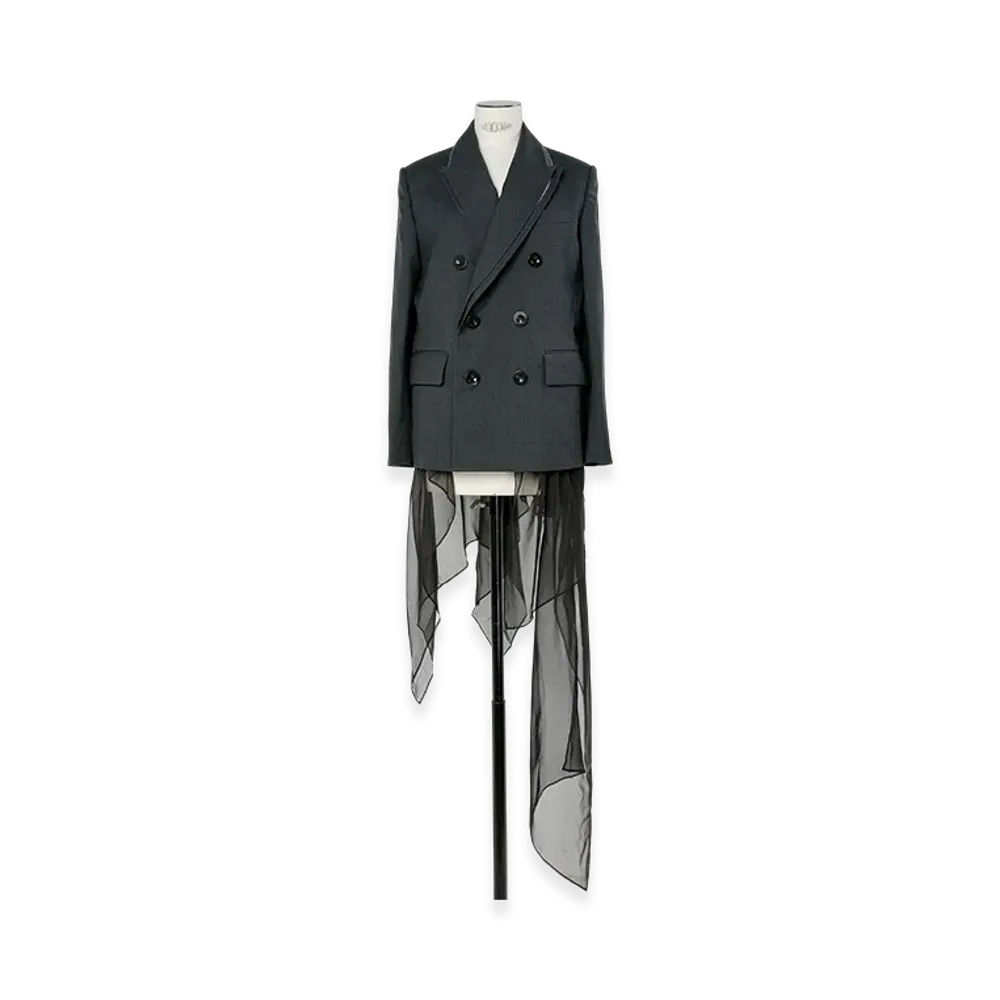 sacai Suiting Jacket "Charcoal Gray/Black"