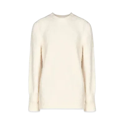 Maison Margiela Women's Oversized Pile Sweater "White"