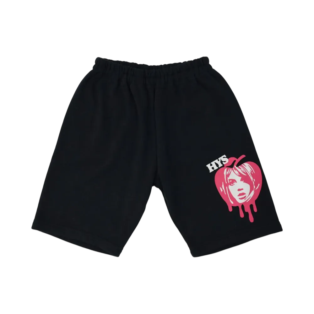 HYSTERIC GLAMOUR Kids Melt Apple Shorts "Black"