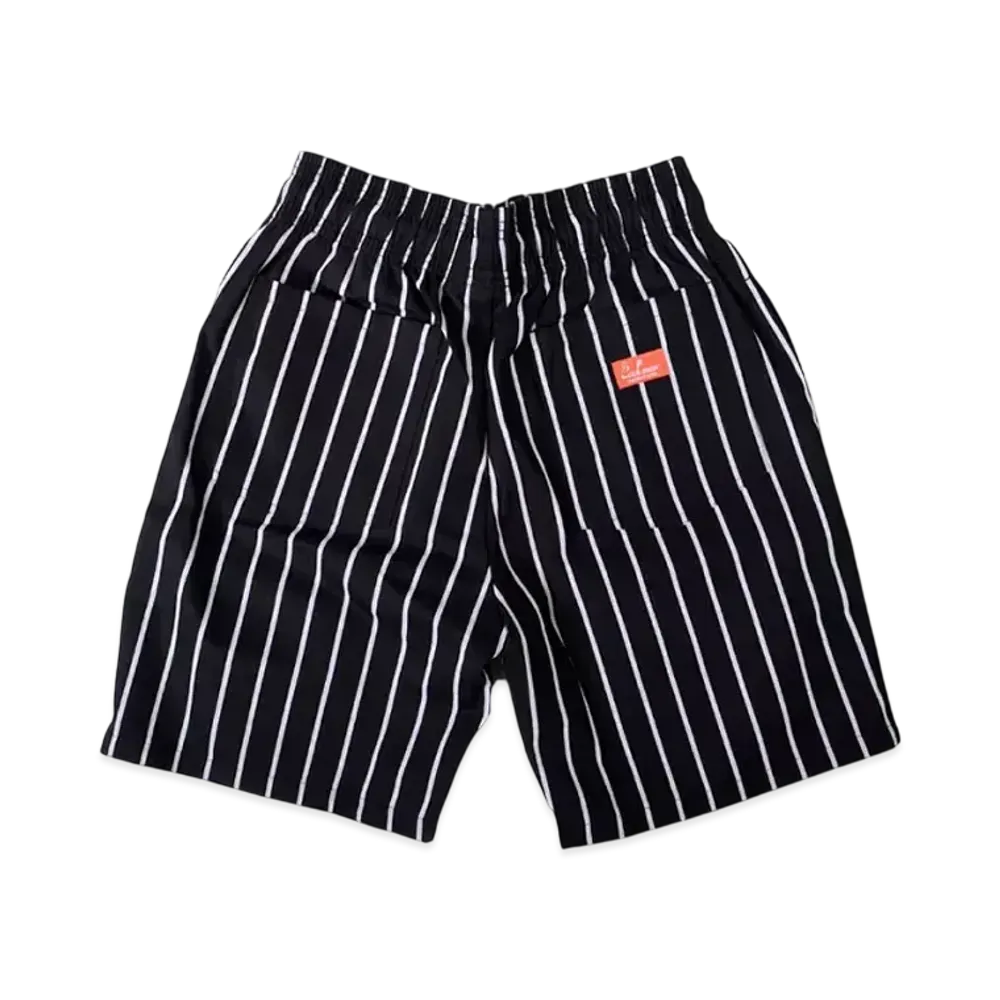 COOKMAN Chef Short Pants Stripe "Stripe/Black"