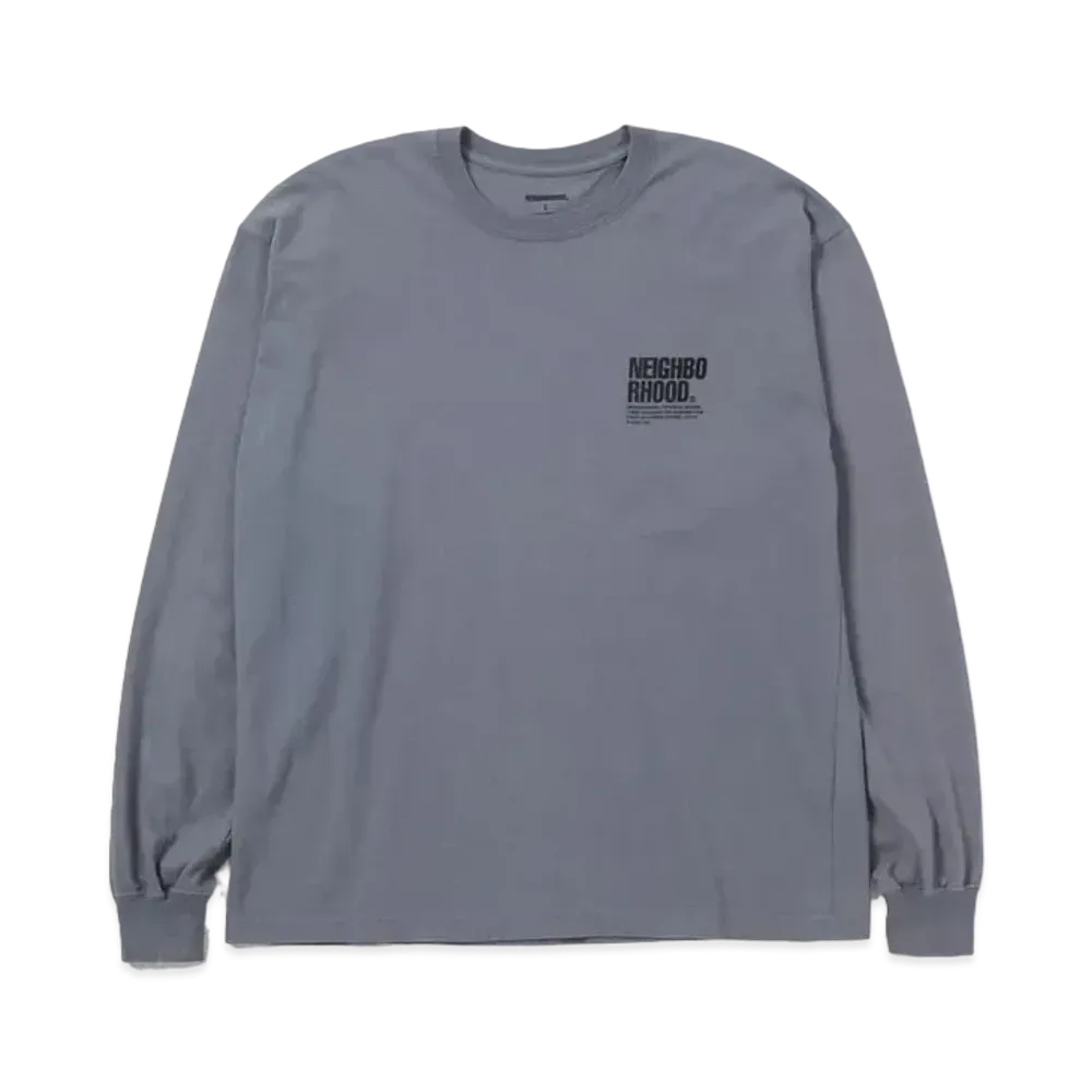 NEIGHBORHOOD NH . Tee LS-2 "Gray"