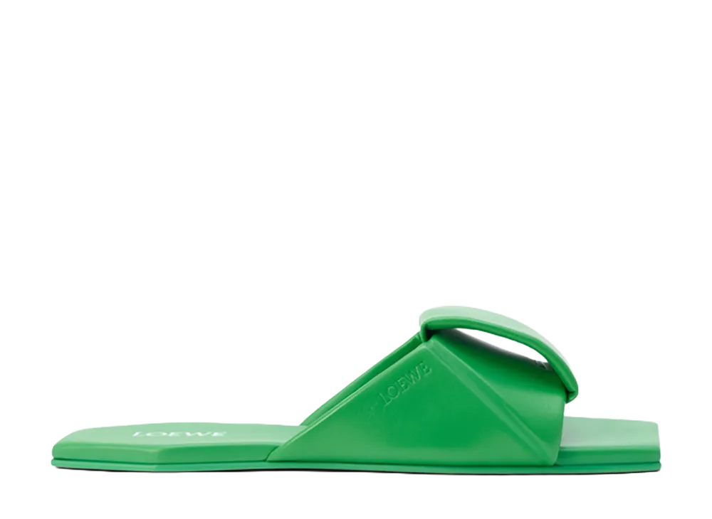 LOEWE Women's Origami Slide Lambskin "Clover Green"