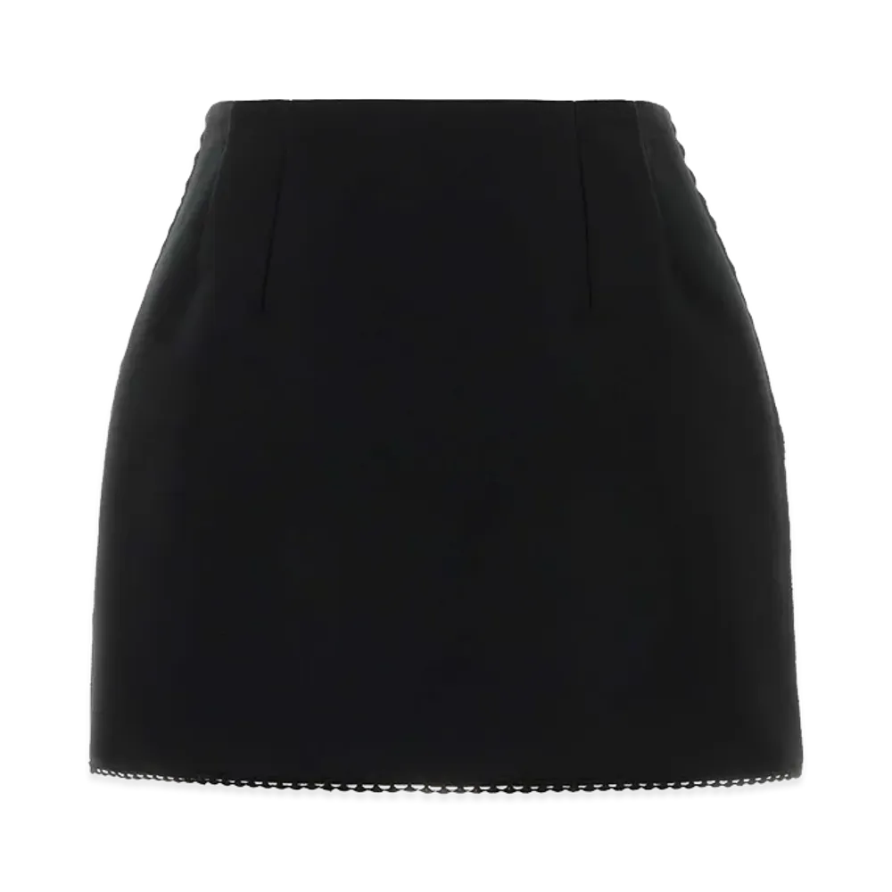 PRADA Women's Polyester Blend Mini Skirt "Black"