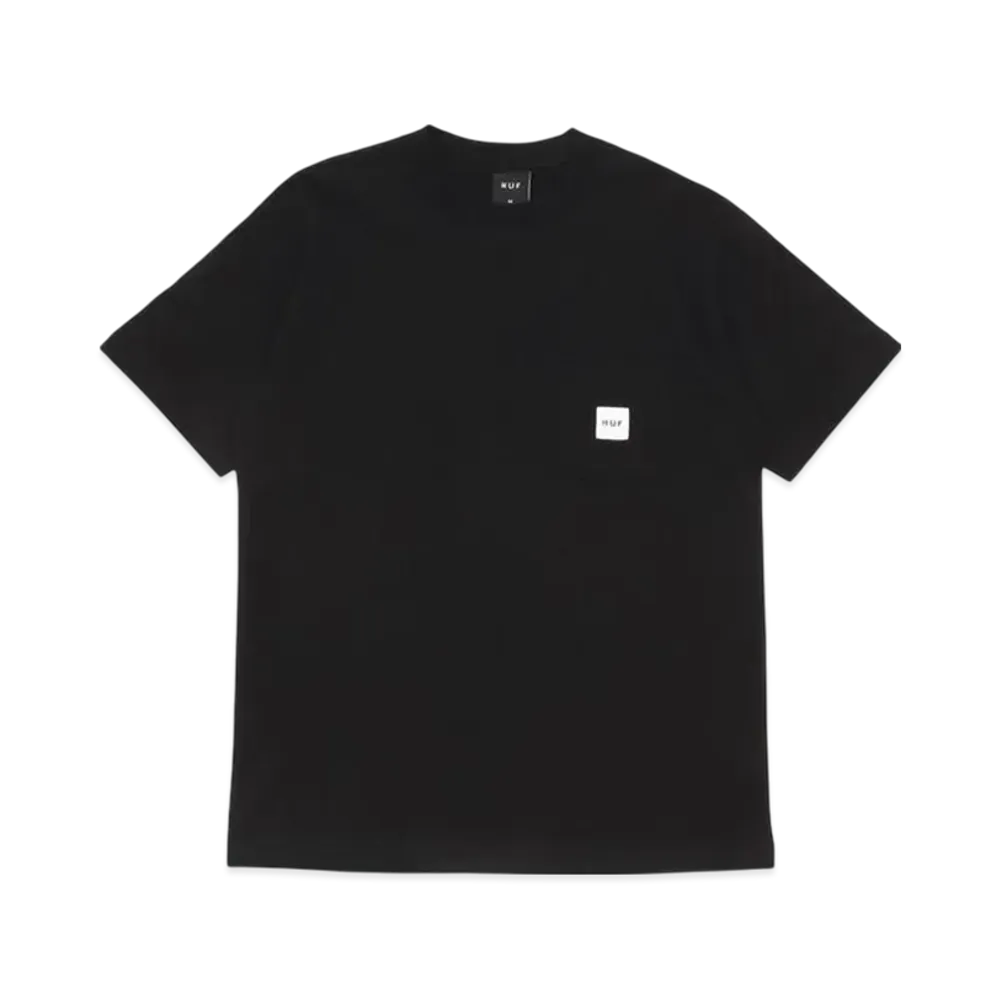 HUF T-Shirt Cut And Sew Box Logo Pocket "Black"