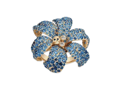 GUCCI GUCCI Flower Ring Sapphire