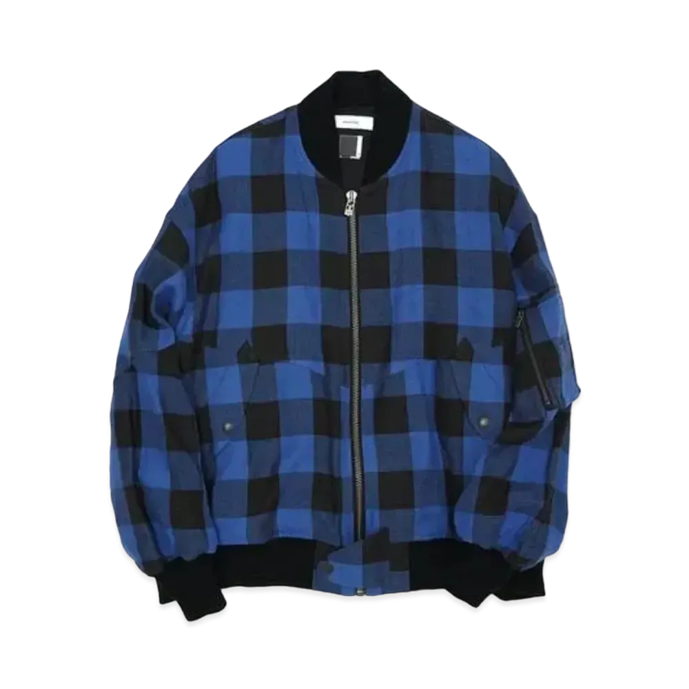 FACETASM Buffalo Check MA-1 "Blue Check"