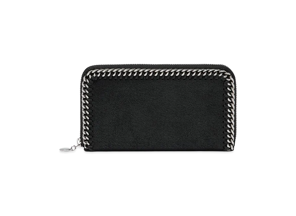 STELLA McCARTNEY Women's Shaggy Deer Falabella Wallet "Black"