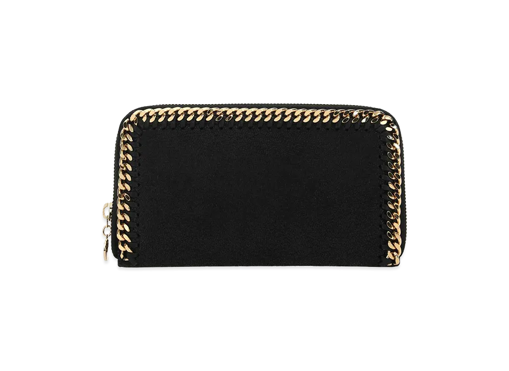 STELLA McCARTNEY Women's Shaggy Deer Falabella Wallet "Black"