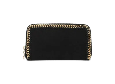 STELLA McCARTNEY Women's Shaggy Deer Falabella Wallet "Black"