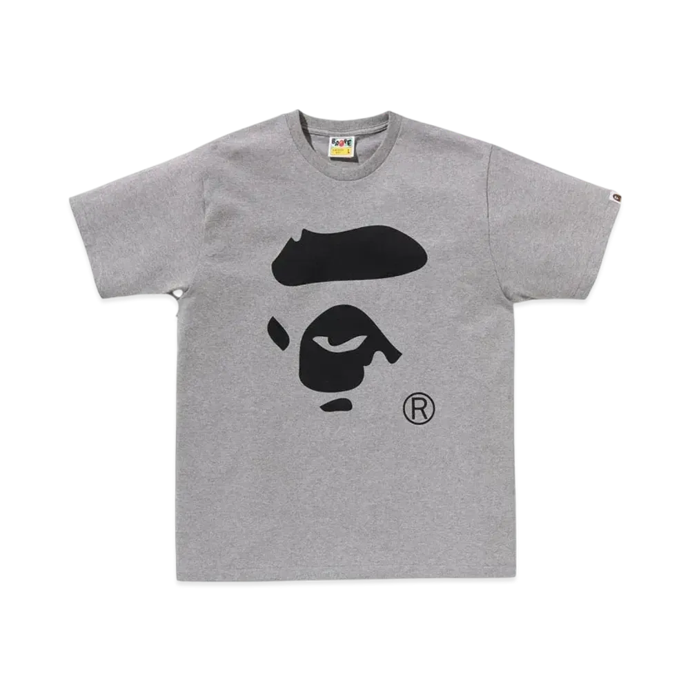 A BATHING APE Ape Face Tee "Gray"