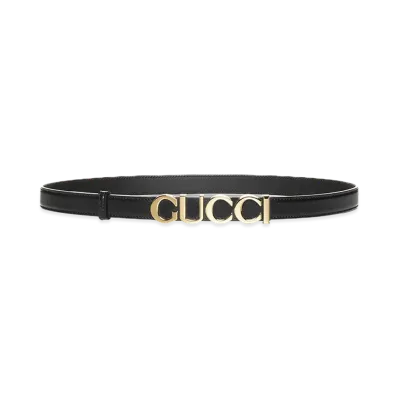 GUCCI Women's 'Gucci' Belt "Black"