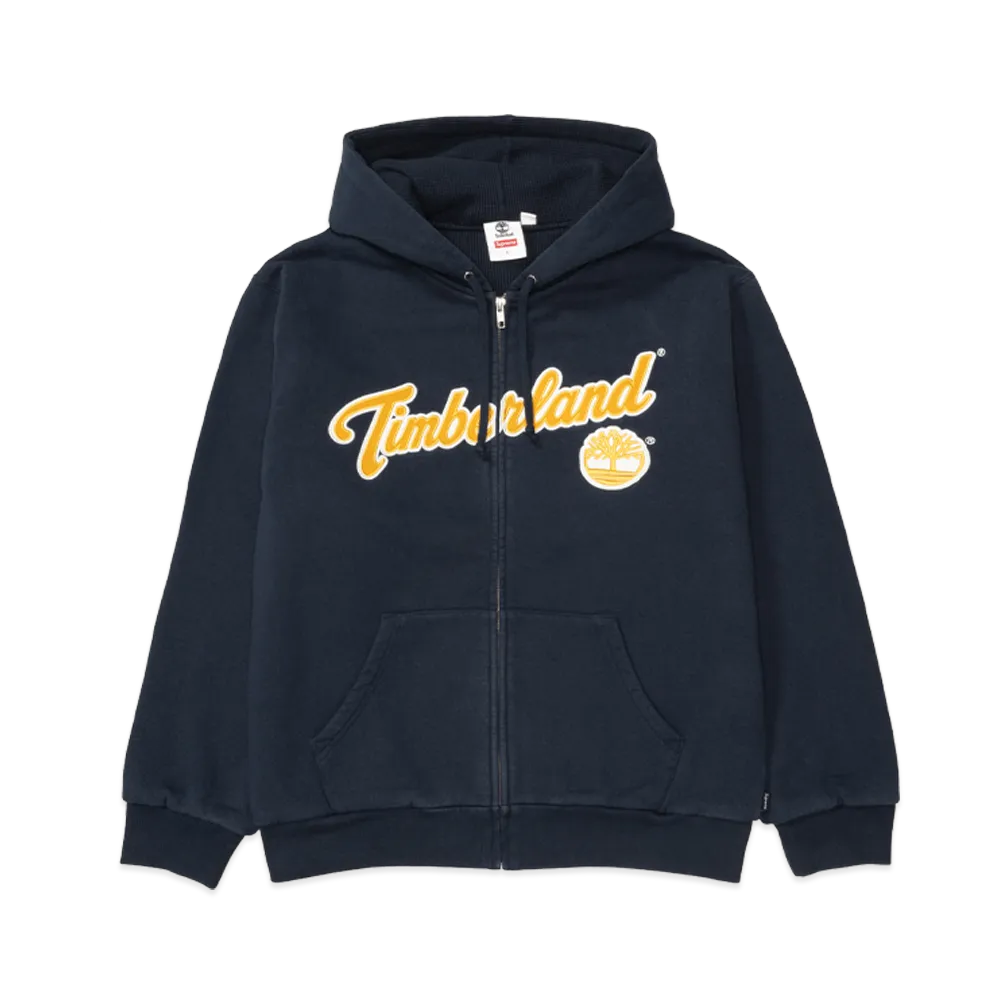 Supreme x Timberland Thermal Lined Zip Up Hooded Sweatshirt "Navy"