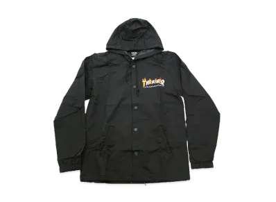 THRASHER Flame Mag Coach Jacket "Black"