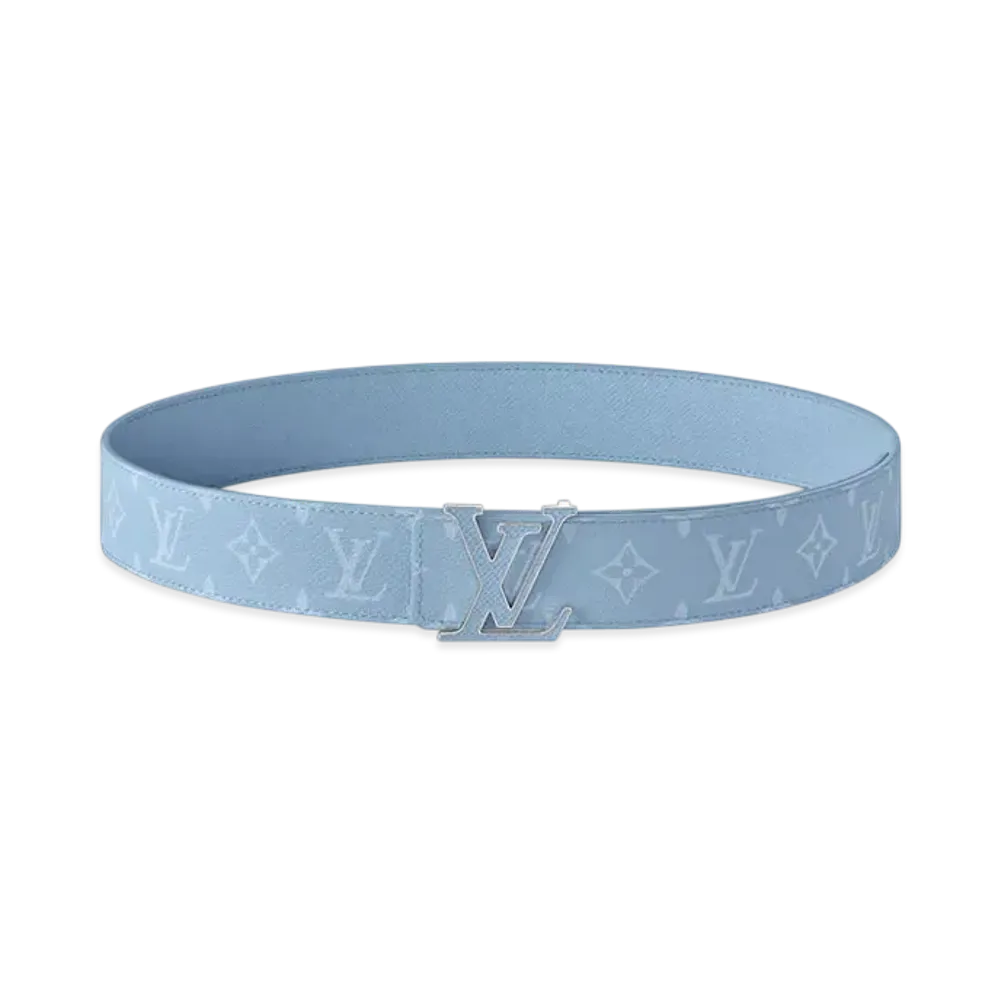 Louis Vuitton LV Initiales 40mm Reversible Belt Monogram Canvas "Bleu Ciel"