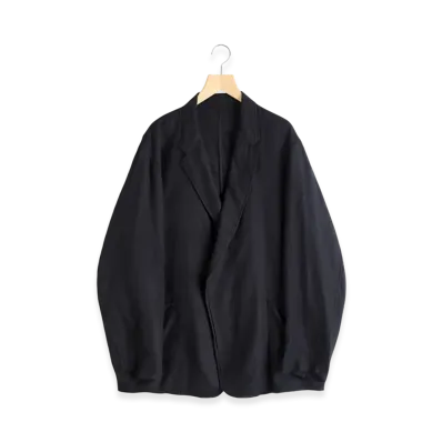 COMOLI Cashmere Silk Garment Dyed Jacket "Navy"
