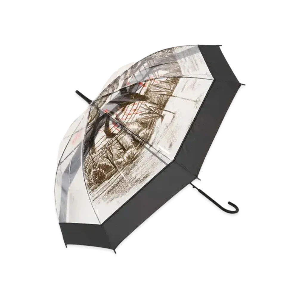 graniph x Stranger Things Mind Flayer Plastic Umbrella "Black"