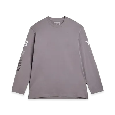 Y-3 x Mercedes AMG Petronas Formula 1 Team Chaos Logo Long Sleeve Tee "Grey"