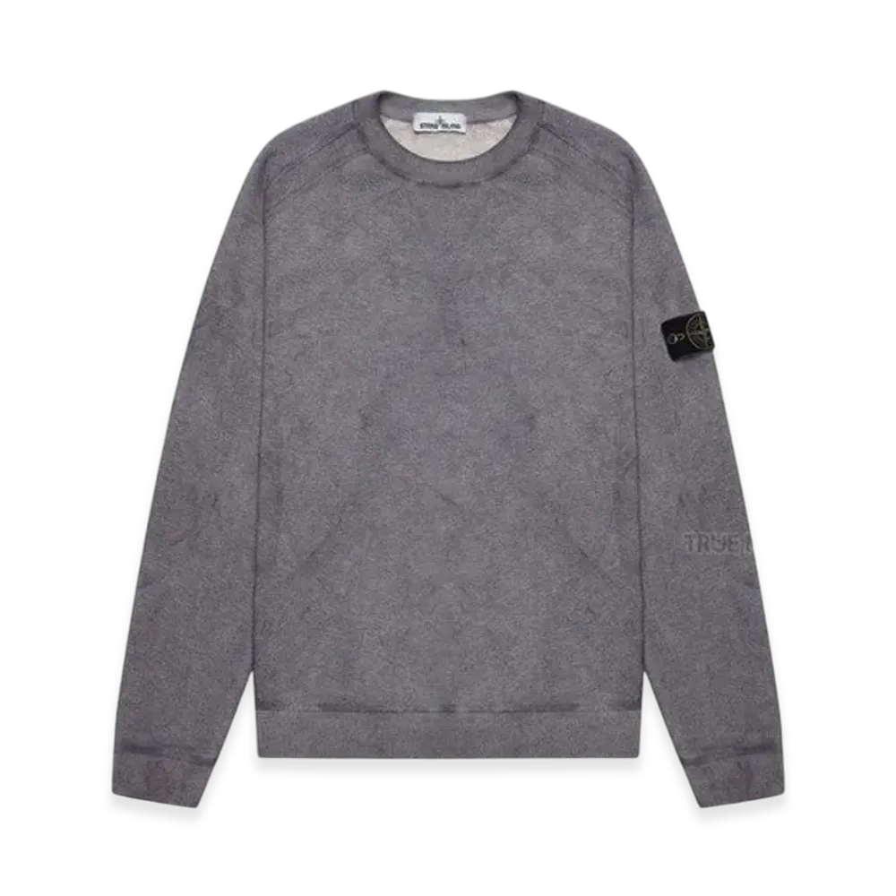 Stone Island 62290 Dust Colour Treatment Crewneck Sweatshirt - 20FW "Grey"