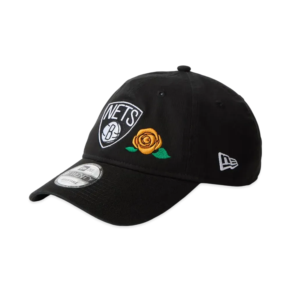 New Era 9Twenty Cross Strap With Rose Brooklyn Nets "Black"