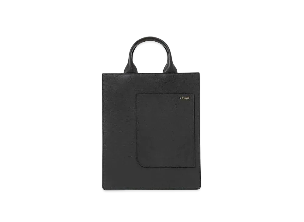 Valextra Boxy Small Tote "Dark Gray"