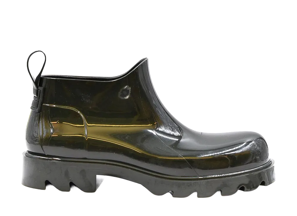 Bottega Veneta Stride Rubber Ankle Boots "Dark Green"