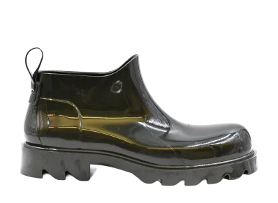 Bottega Veneta Stride Rubber Ankle Boots "Dark Green"