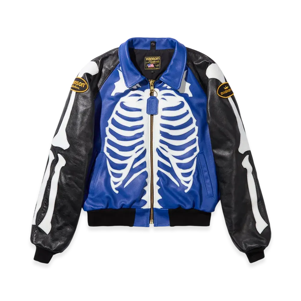 AWAKE NY x Vanson Origin Jacket "Blue"
