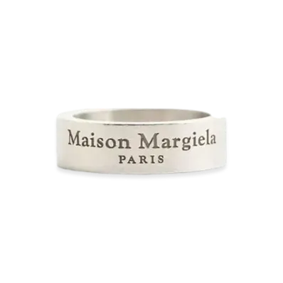 Maison Margiela Logo Ring "Matte Silver"