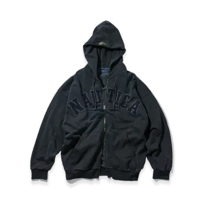 Reebok x NAUTICA Arc Logo Pigment Heavyweight Zipup Hoodie "Black"
