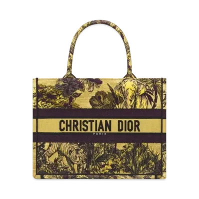 Dior Medium Dior Book Tote Toile De Jouy Voyage Embroidery "Multicolor"